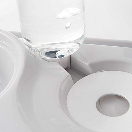 Stainless Steel Pet Bowls with Automatic Water Bottle