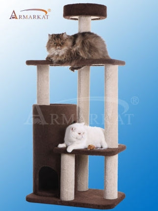Armarkat 3-Level Carpeted Real Wood Cat Tree Condo F5602  Kitten Playh