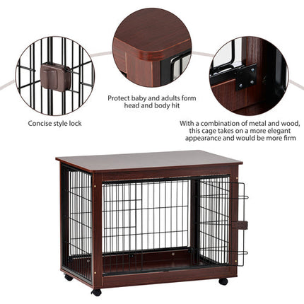 39¡± Length Furniture Style Pet Dog Crate Cage End Table
